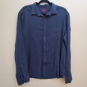 UNTUCKit Shirt Mens Size XL Rohan Long Sleeve Corduroy Modal Blend Stretch Navy
